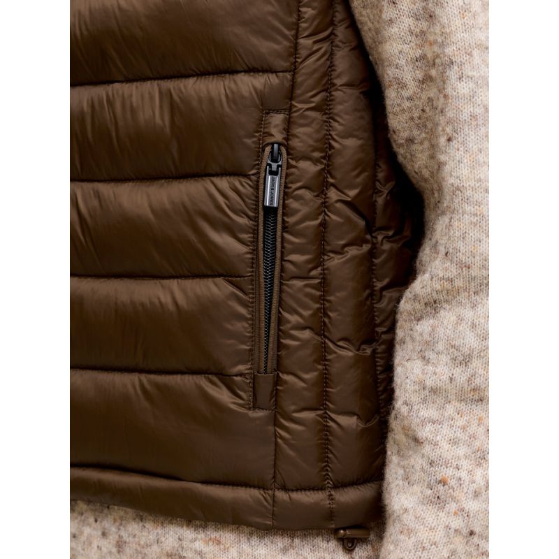 Jack&Jones Men's Vest JJEKINGSLEY LIGHT BODYWARMER COLLAR NOOS 12298870 COCCA