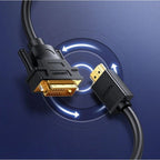 Ugreen HD106 DVI 24+1 pin/HDMI FHD 60Hz cable 1.5m (black) Kable i adaptery/Kable HDMI Your Sports Performance