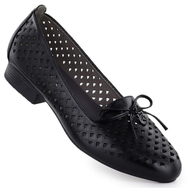 Women's openwork lords shoes black Jezzi 222-5 To be categorized Your Sports Performance