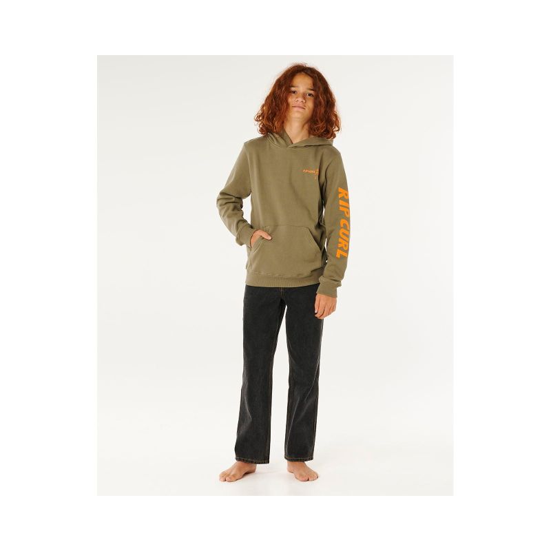 RIP CURL Eternal Shred Art Hood-Boy Green