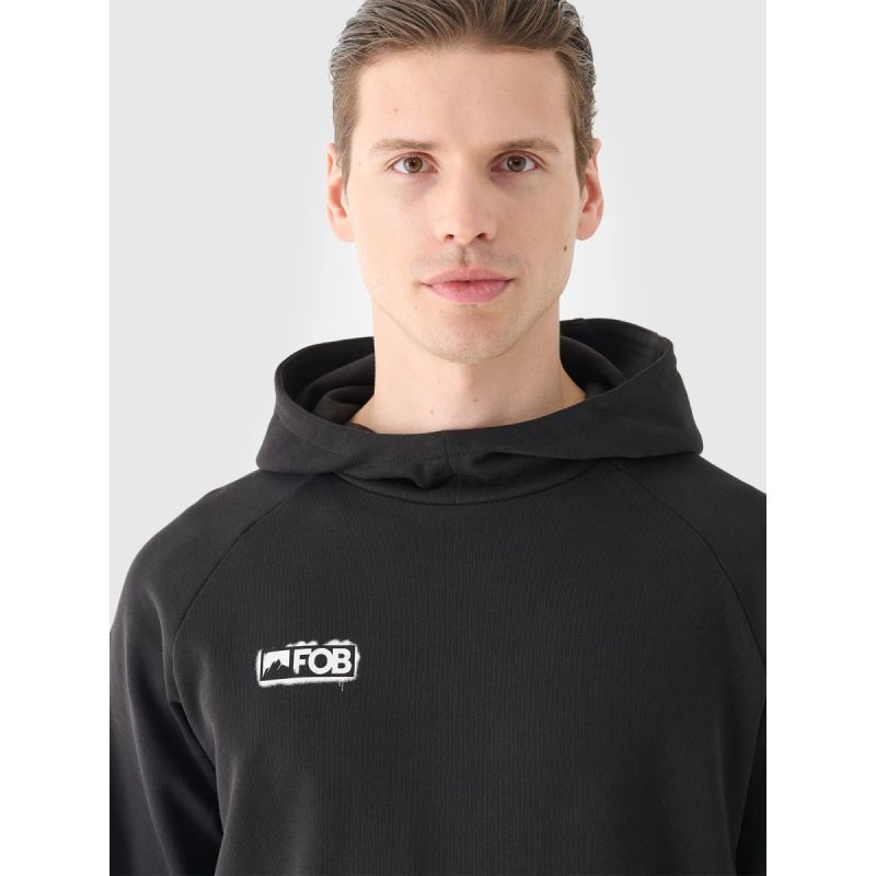 Men's sweatshirt with hood, open, 4F 4FRAW24TSWSM2072-20S 4f