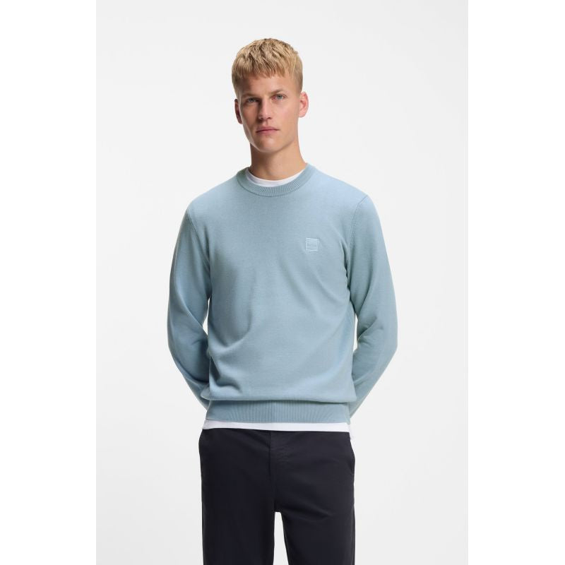 Boss Knitwear Kanovano_S Men's Sweatshirt Light/Pastel Blue (50527583-451) Boss