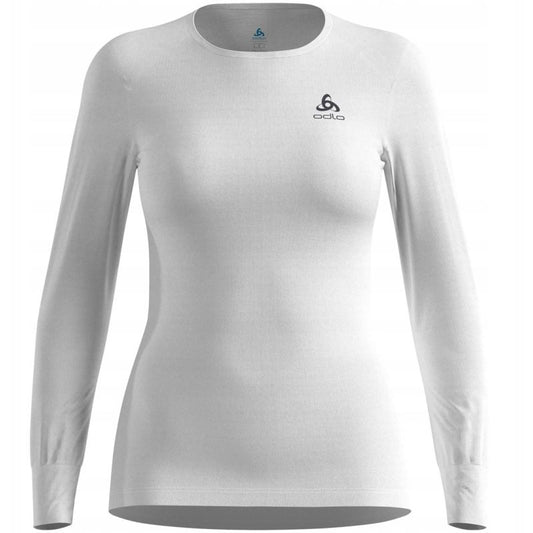 Odlo BL TOP crew neck l/s ACTIVE WARM ECO women's t-shirt size M White Odzież militarna/Bielizna termoaktywna Your Sports Performance