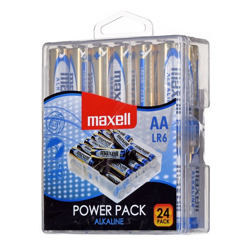 MAXELL Alkaline battery LR6, VALUE BOX, 24 pcs. Baterie, akumulatorki i ładowarki/Baterie Your Sports Performance