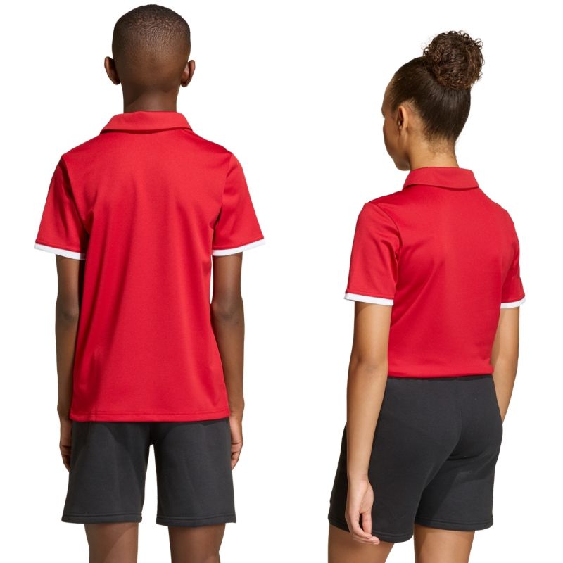 adidas Entrada 26 Polo T-shirt for kids red JZ6626