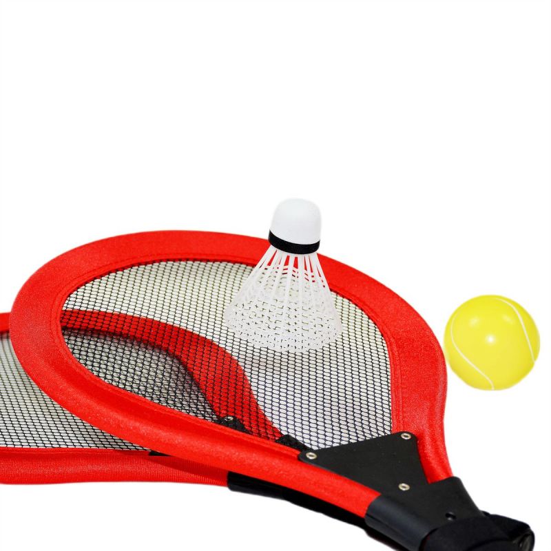 SET OF 2 RACKETS, SHUTTLE, BALL FOR TENNIS AND BADMINTON ENERO TOYS Accessories Your Sports Performance