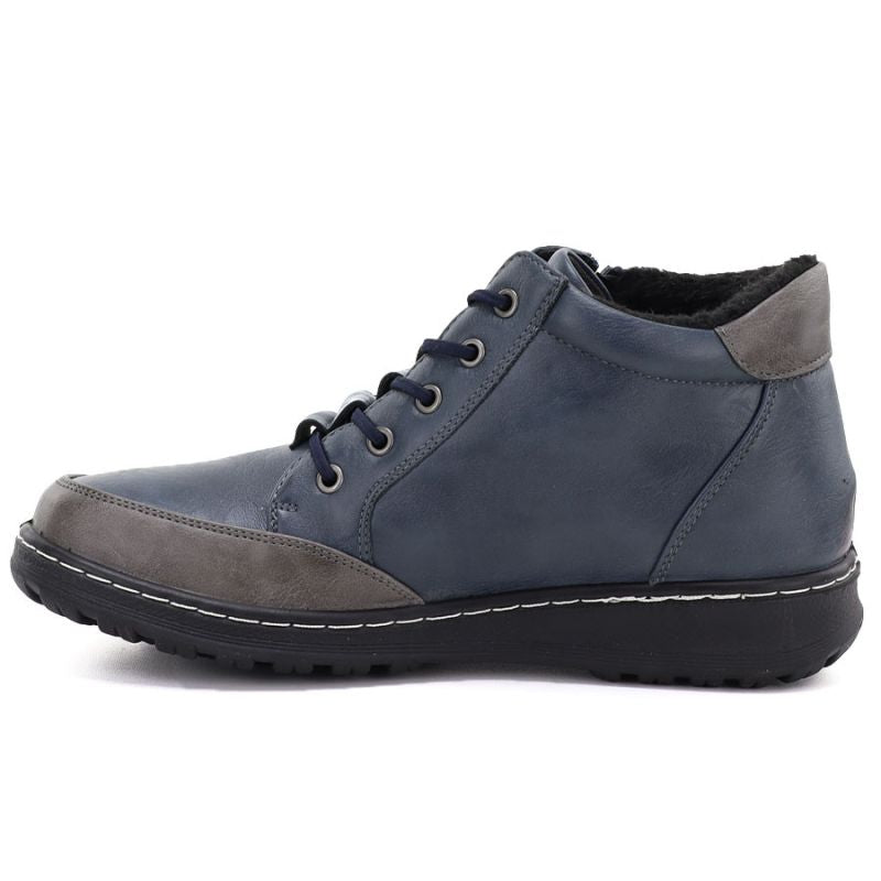 Comfortable navy blue women's ankle boots Potocki Z26-90347