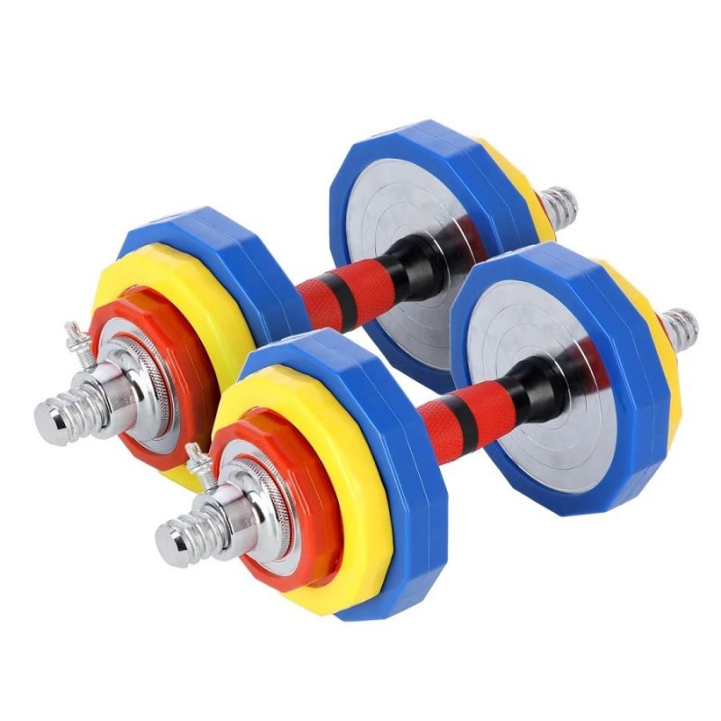 Colorful dumbbells with barbell function in a HMS SKC20 case 2 x 10 kg In preparation Your Sports Performance