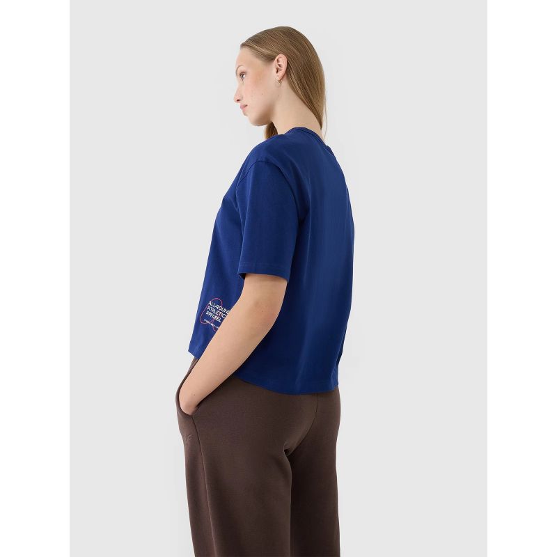 Women's oversize printed T-shirt 4F 4FWSS25TTSHF1971-30S *Kategoria tymczasowa Your Sports Performance