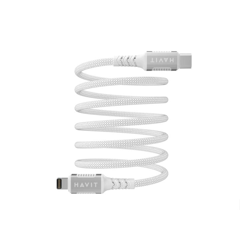 Havit Magnetic Type C-Lightning Cable (White) In preparation Your Sports Performance
