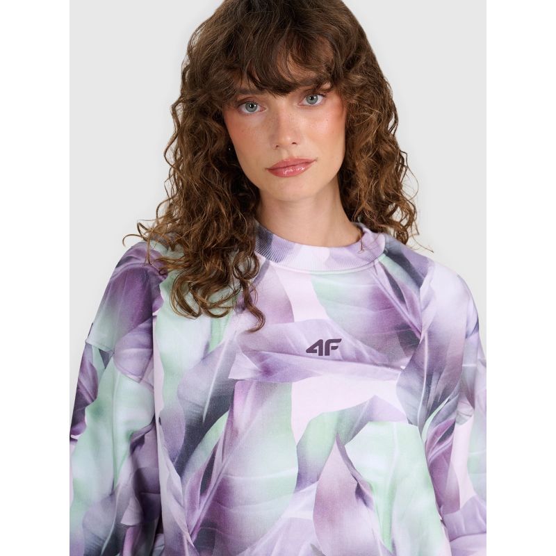 Women's sweatshirt without zipper and hood 4F 4FWAW25TSWSF2396-90A *Kategoria tymczasowa Your Sports Performance