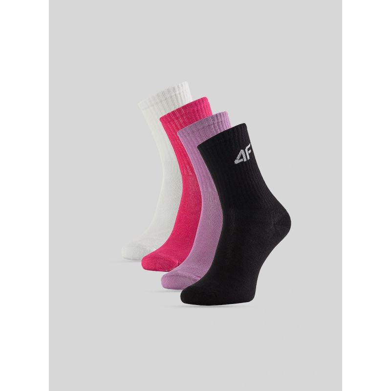 Girls’ Long Socks (4-Pack) 4F 4FJRAW26USOCF1010-91S
