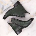 Insulated flat-heeled ankle boots Jezzi W JEZ412B green Footwear/Outdoor/Jezzi Your Sports Performance