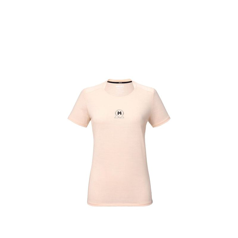 MILLET Ubic Wool T-shirt for women in light pink