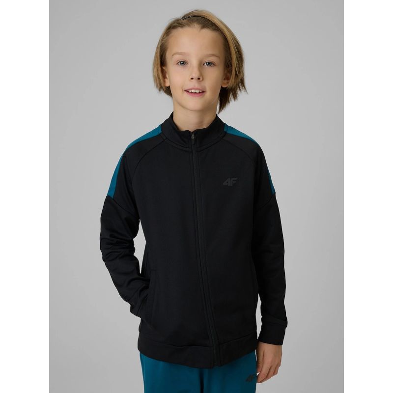 Regular sports sweatshirt without hood for boys 4F 4FJRSS26TFSWM0991-20S 4f