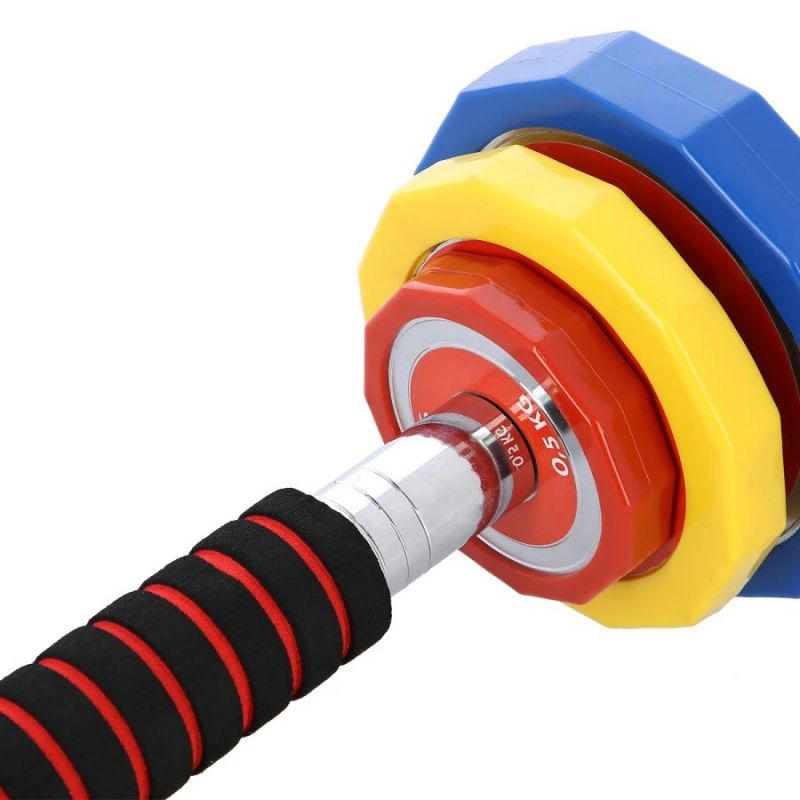 Colorful dumbbells with barbell function in a HMS SKC20 case 2 x 10 kg In preparation Your Sports Performance
