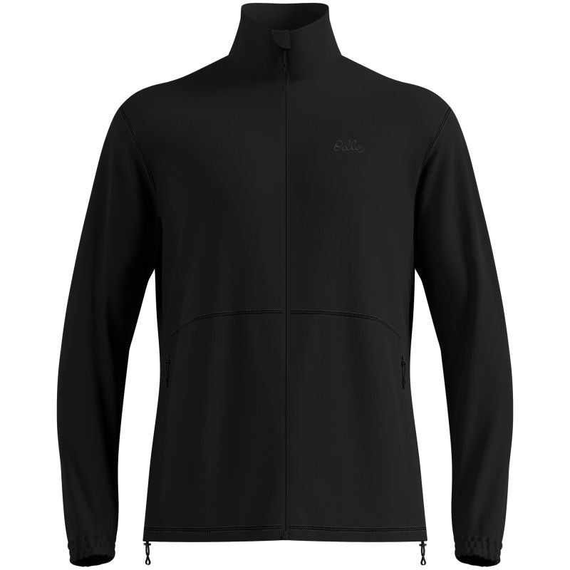 Men's Odlo CLASSIC FLEECE Mid layer full-zip fleece jacket, black
