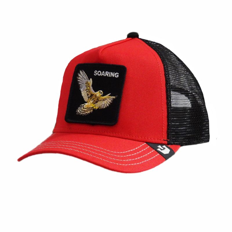 Goorin Bros. Falcon Fan Trucker Cap - 101-1995-RED Odzież/Czapki/Czapki z daszkiem Your Sports Performance