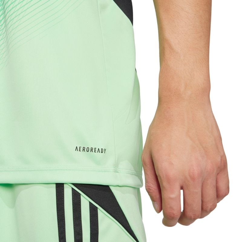adidas Tiro 25 Competition Jersey Short Sleeve Men's Goalkeeper Jersey Green JI9716 In preparation Adidas