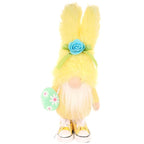 gnome bunny 25cm yellow in sneakers spring decoration Home and Garden/Equipment Your Sports Performance