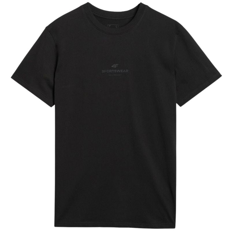 Men's T-shirt 4F M2961 deep black 4FWAW25TTSHM2961 20S In preparation Your Sports Performance