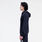 New Balance Essentials Stacked Logo Frenc M Hoodie MT31537BK Clothing/Outdoor New Balance