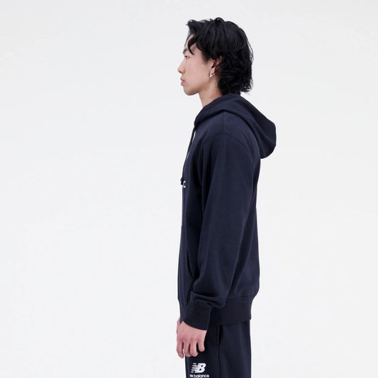 New Balance Essentials Stacked Logo Frenc M Hoodie MT31537BK Clothing/Outdoor New Balance
