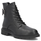 Women's leather ankle boots, black Filippo DBT8018