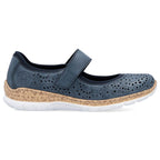 Rieker N4299-14 women's comfortable velcro shoes, openwork, blue To be categorized Your Sports Performance