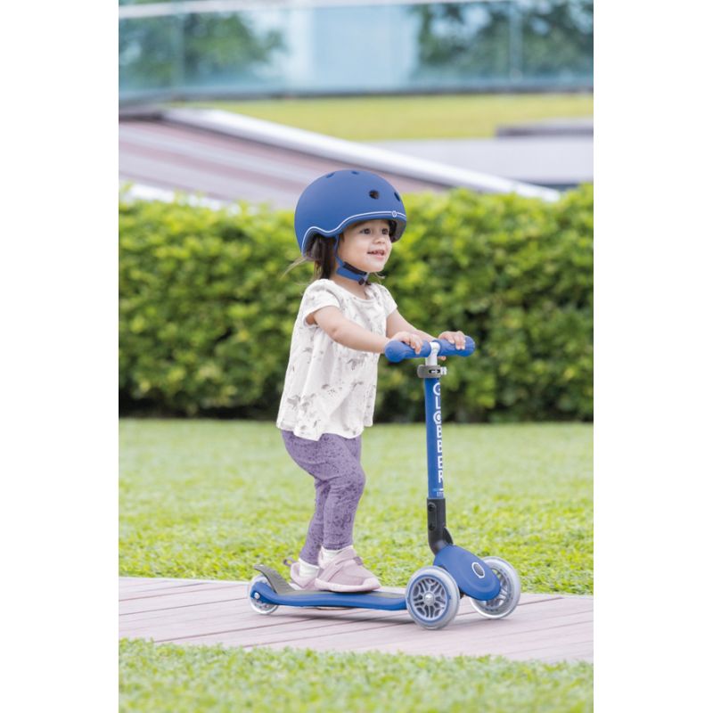 3-wheel scooter Globber Foldable Lights Navy Blue Jr 437-100 Accessories/Skating/Hulajnogi Your Sports Performance
