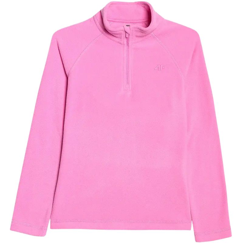 Fleece sweatshirt for girls 4F F060 fuchsia 4FJWAW25UFLEF060 55S 4f
