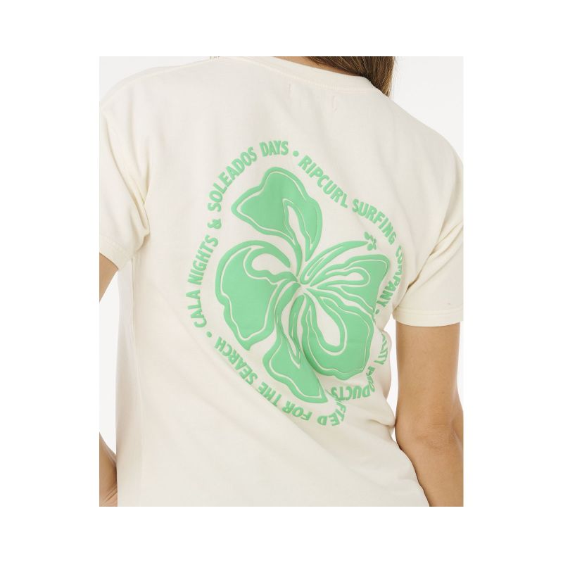 RIP CURL Surf Puff Party Pack Relaxed Beige Women's T-Shirt