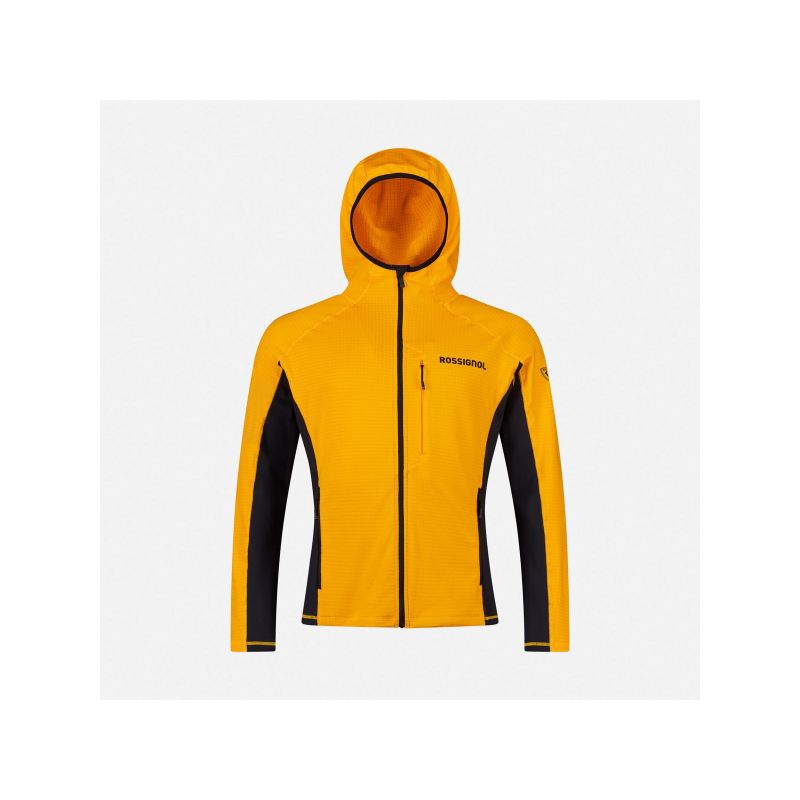 ROSSIGNOL BLACKSIDE MIX FZH FLEECE men's sweatshirt yellow