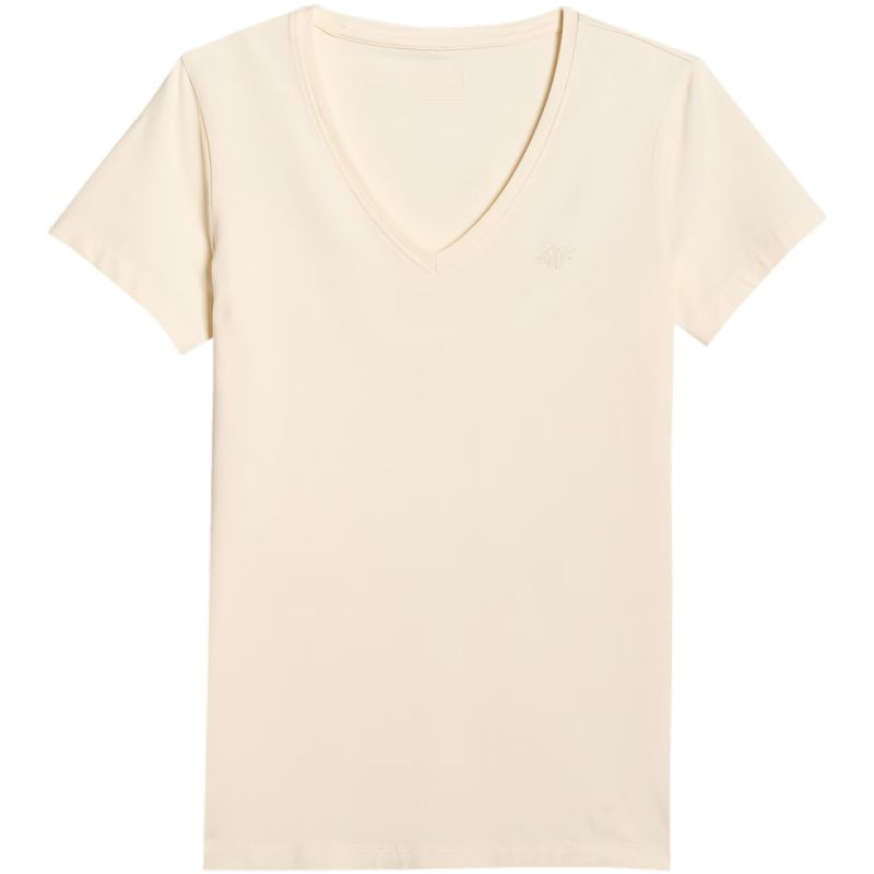 Women's T-shirt 4F F2969 cream 4FWAW25TTSHF2969 12S In preparation Your Sports Performance