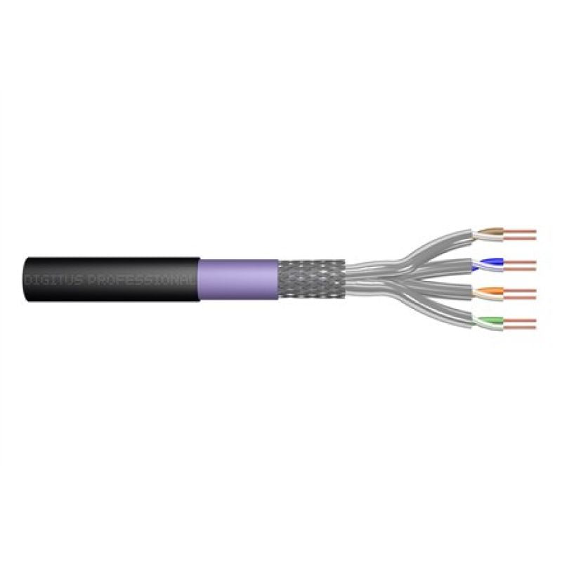 Digitus Dry outdoor installation cable category 7, S/FTP, AWG 23/1, PE, 100m, black, reel Kable, gniazda i wtyki/Kable sieciowe Your Sports Performance