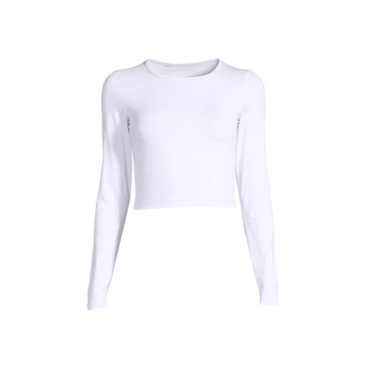 CASALL Crop Long Sleeve T-shirt white Import z PMSport Your Sports Performance