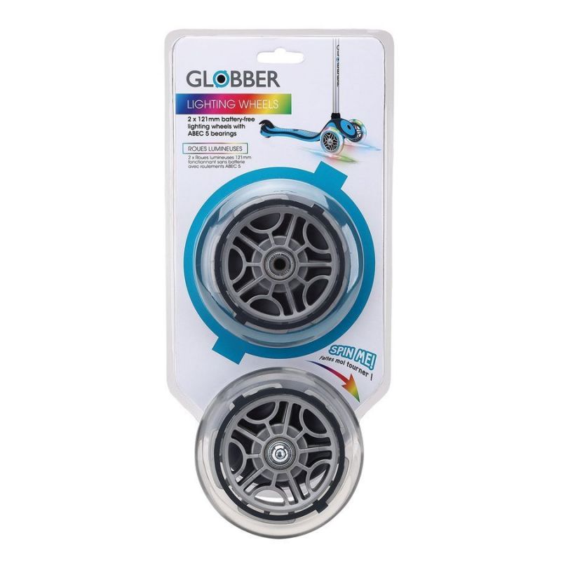Front wheels for scooter GLOBBER 526-009 121mm 2pcs LED Accessories/Skating/Akcesoria Your Sports Performance