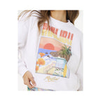RIP CURL Hayley OO/S Drop Shldr Crew Women's Sweatshirt White