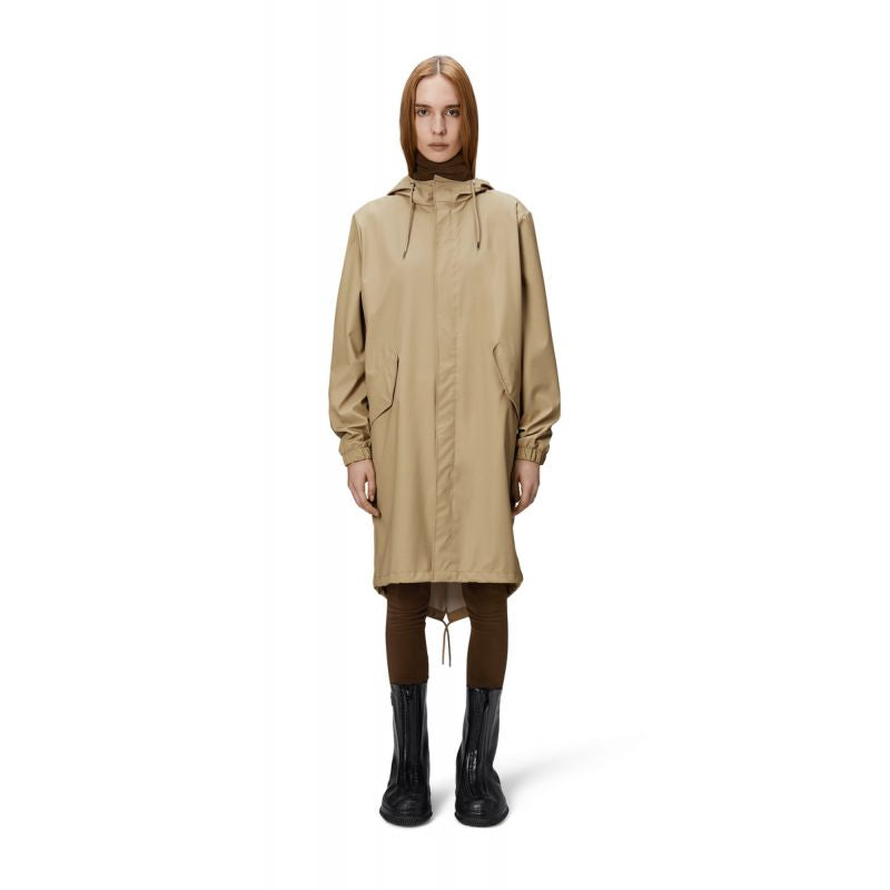 Rains unisex Fishtail Parka W3 18140 24 SAND Clothing/Outdoor/Rains Your Sports Performance