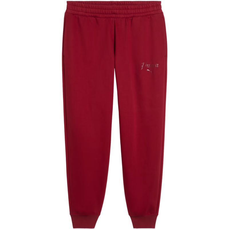 Women’s Puma ESS Script Comfort Sweatpants red 694067 23