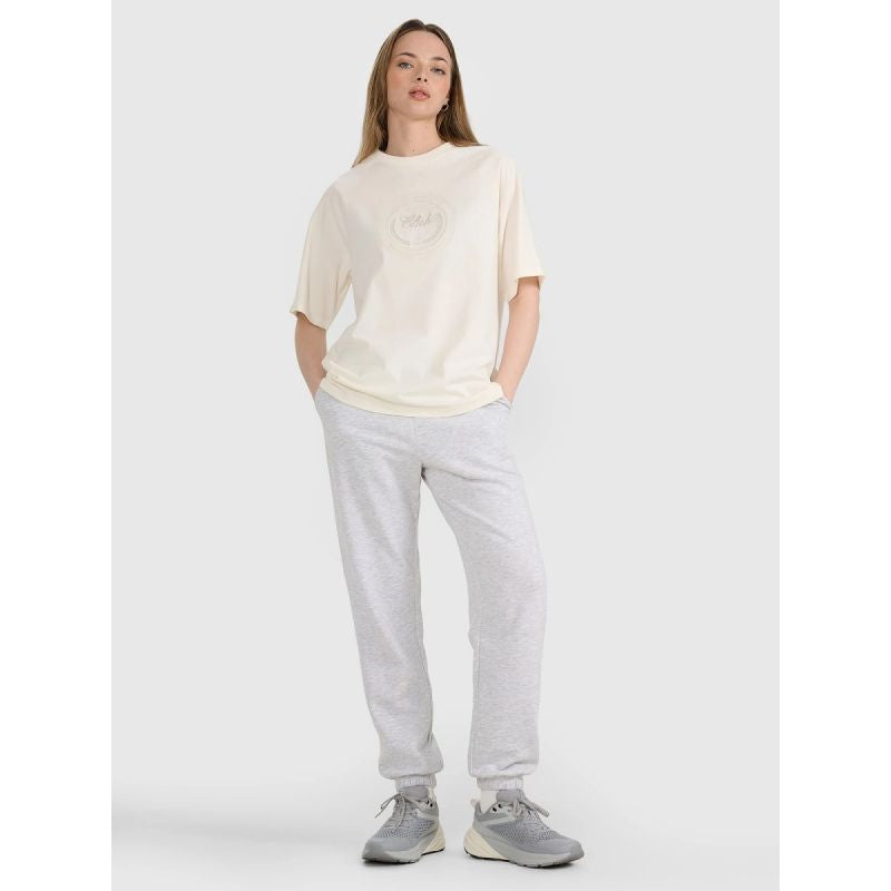 Women's oversize printed T-shirt 4F 4FRSS25TTSHF2791-11S *Kategoria tymczasowa Your Sports Performance