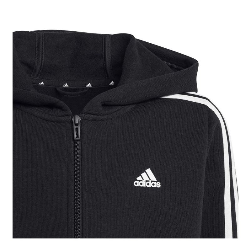 Sweatshirt adidas 3 Stripes FL Full-Zip Hoody Jr. HR6331 Clothing/Lifestyle Adidas