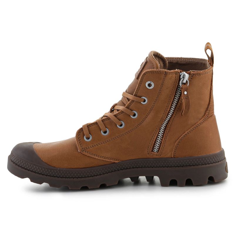 Palladium Pampa Zip Lth Ess U shoes 76888-252-M Dear Brown Footwear/Lifestyle/Palladium Your Sports Performance