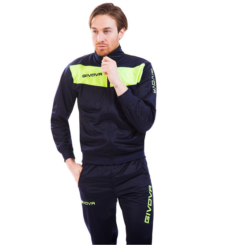 Tracksuit Givova Tuta Visa Fluo TR018F 0419 Clothing/Football/Mężczyźni/Joma Givova