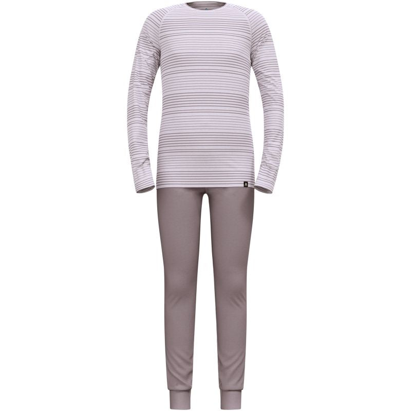 ODLO Active Warm Set Long Kids’ Thermal Underwear Set, Purple