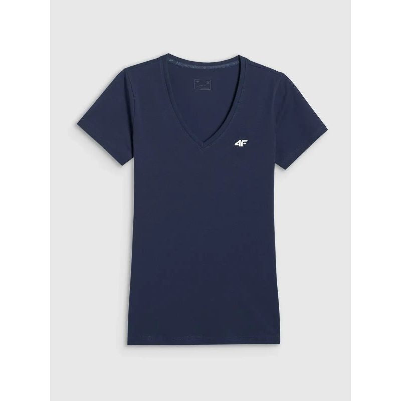 Women's basic V-neck T-shirt 4F 4FWMM00TTSHF3307-31S *Kategoria tymczasowa Your Sports Performance