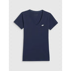 Women's basic V-neck T-shirt 4F 4FWMM00TTSHF3307-31S *Kategoria tymczasowa Your Sports Performance