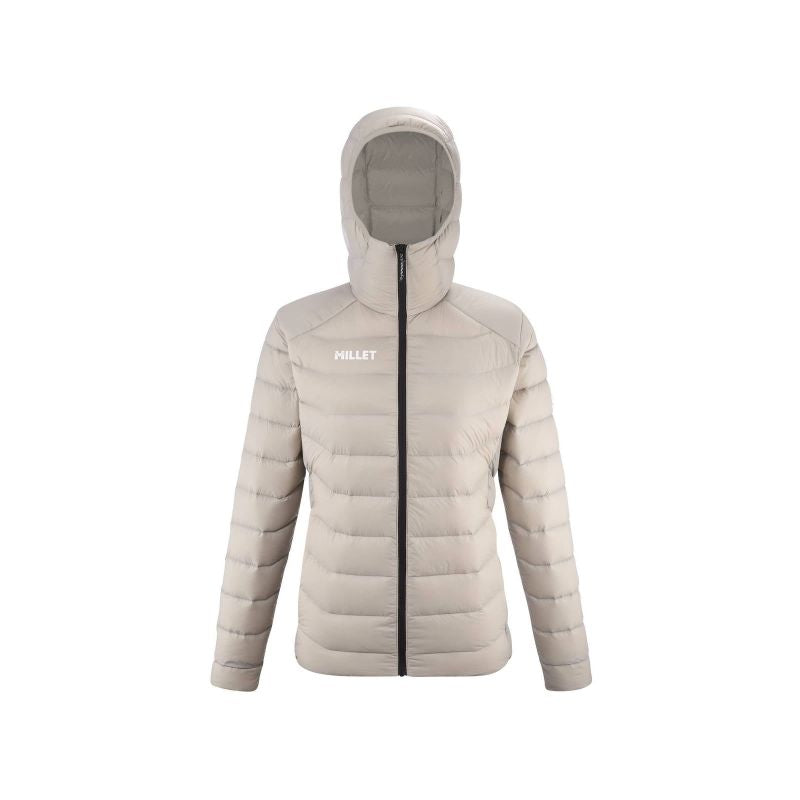 MILLET W Kamet Down Hoodie Jacket Beige Import z PMSport Your Sports Performance