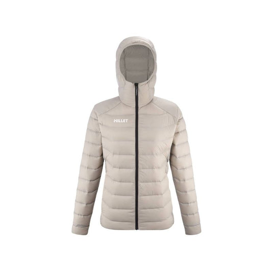 MILLET W Kamet Down Hoodie Jacket Beige Import z PMSport Your Sports Performance