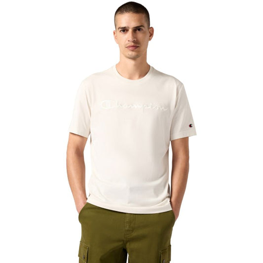 Men's Champion SS Tee Cream 220273 WW056 In preparation Your Sports Performance